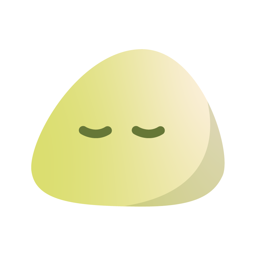 Accueil Mochi résigné yeux fermés illustration