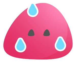 Accueil Mochi stressé qui transpire illustration